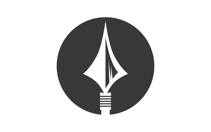 Spear logo for element design design vector v18 Logo Template