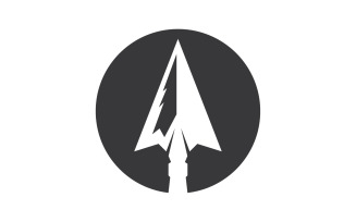 Spear logo for element design design vector v19