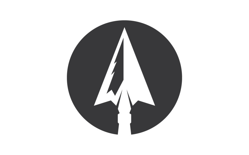 Spear logo for element design design vector v19 Logo Template