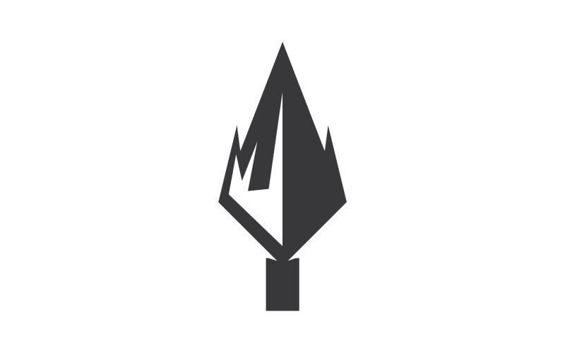 Spear logo for element design design vector v1 Logo Template