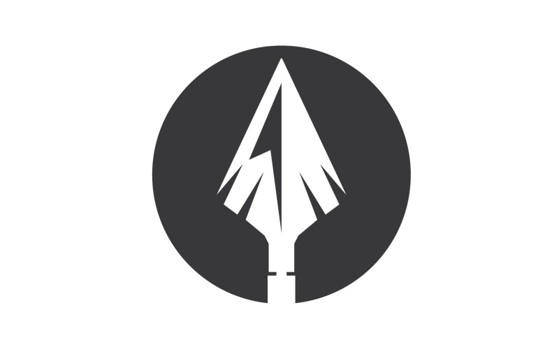 Spear logo for element design design vector v20 Logo Template