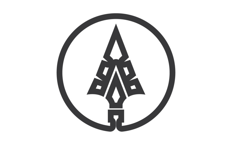 Spear logo for element design design vector v21 Logo Template