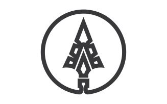 Spear logo for element design design vector v21