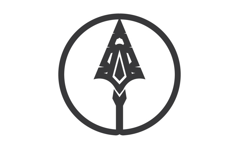 Spear logo for element design design vector v22 Logo Template