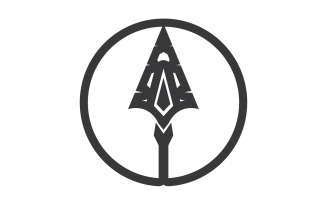 Spear logo for element design design vector v22