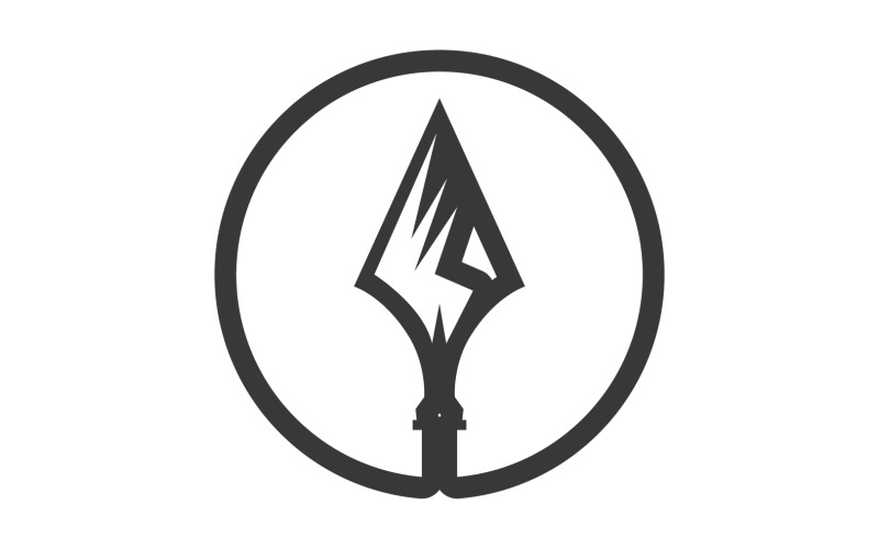 Spear logo for element design design vector v24 Logo Template