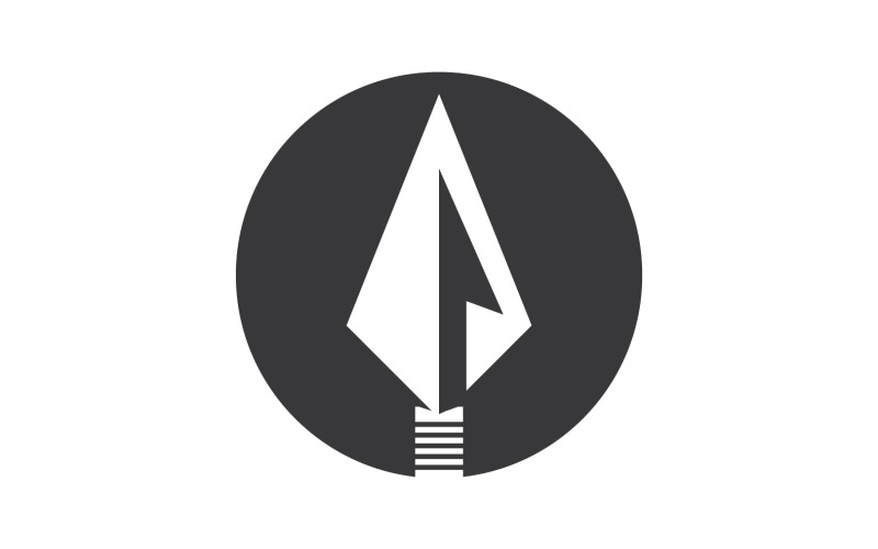 Spear logo for element design design vector v25 Logo Template