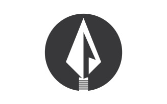 Spear logo for element design design vector v25