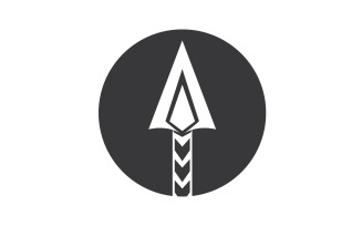 Spear logo for element design design vector v28
