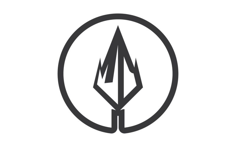 Spear logo for element design design vector v29 Logo Template