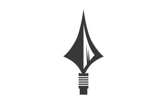 Spear logo for element design design vector v2