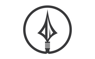 Spear logo for element design design vector v30