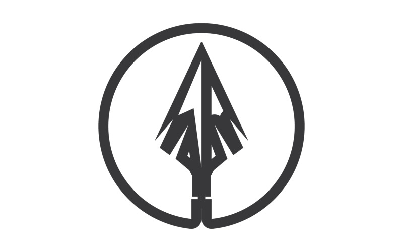 Spear logo for element design design vector v32 Logo Template