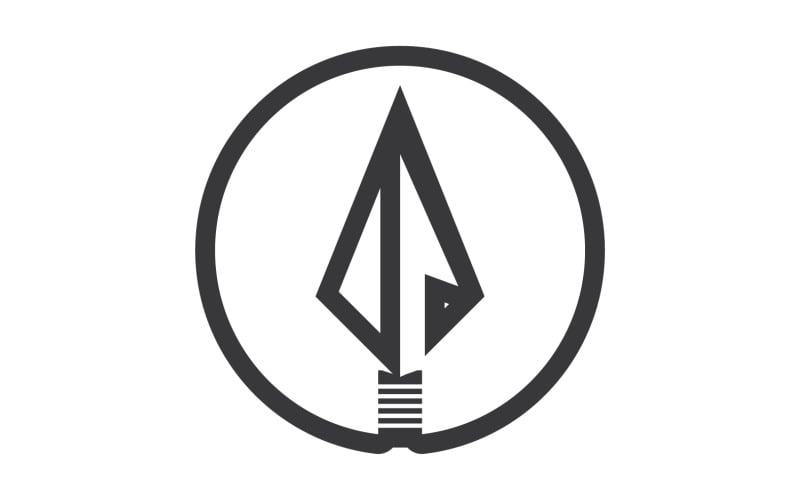 Spear logo for element design design vector v33 Logo Template