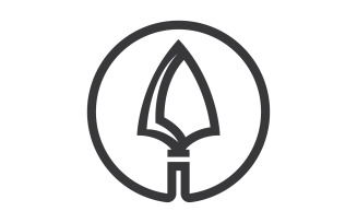 Spear logo for element design design vector v34