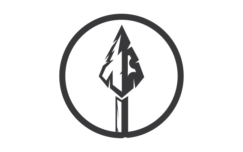 Spear logo for element design design vector v35 Logo Template