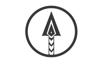Spear logo for element design design vector v36