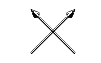 Spear logo for element design design vector v40