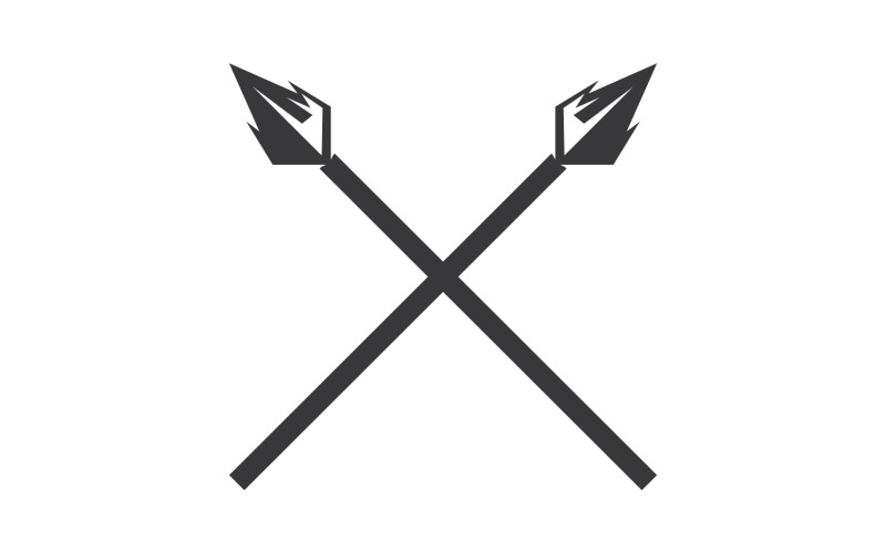 Spear logo for element design design vector v41 Logo Template