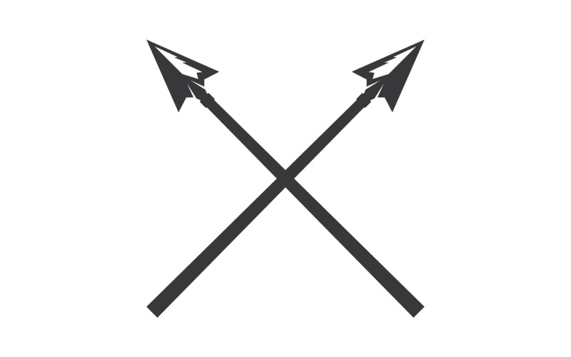 Spear logo for element design design vector v43 Logo Template