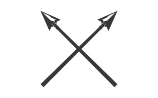 Spear logo for element design design vector v43