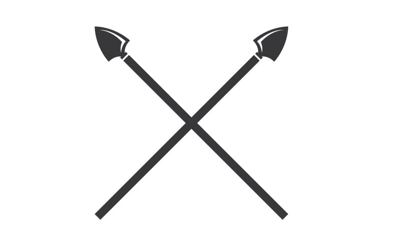 Spear logo for element design design vector v44 Logo Template