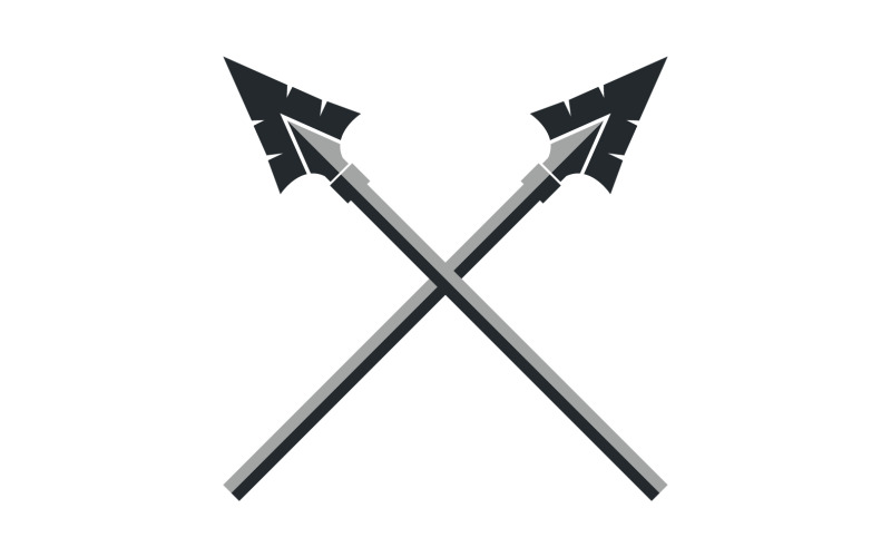 Spear logo for element design design vector v45 Logo Template