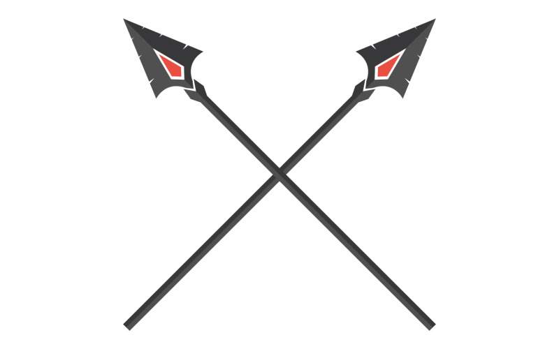 Spear logo for element design design vector v46 Logo Template