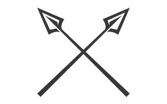 Spear logo for element design design vector v47