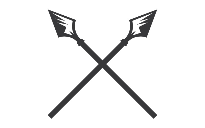 Spear logo for element design design vector v48 Logo Template