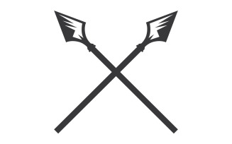 Spear logo for element design design vector v48
