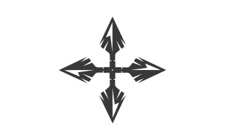 Spear logo for element design design vector v50