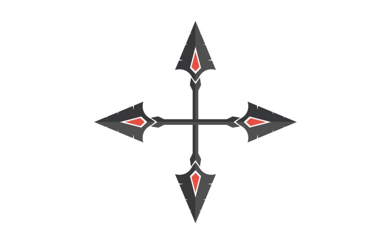 Spear logo for element design design vector v51 Logo Template