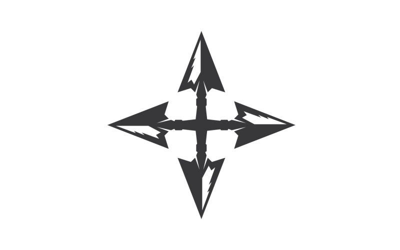 Spear logo for element design design vector v52 Logo Template