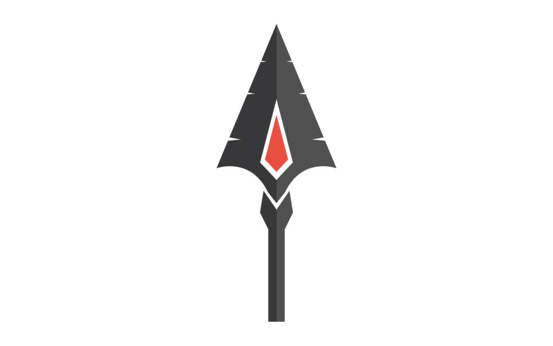 Spear logo for element design design vector v6 Logo Template