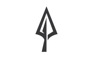 Spear logo for element design design vector v7