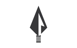 Spear logo for element design design vector v9