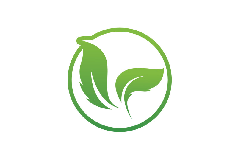 Eco leaf green nature tree element logo vector v31 Logo Template