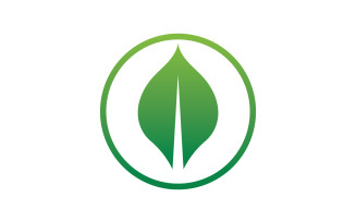 Eco leaf green nature tree element logo vector v32