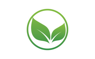 Eco leaf green nature tree element logo vector v35