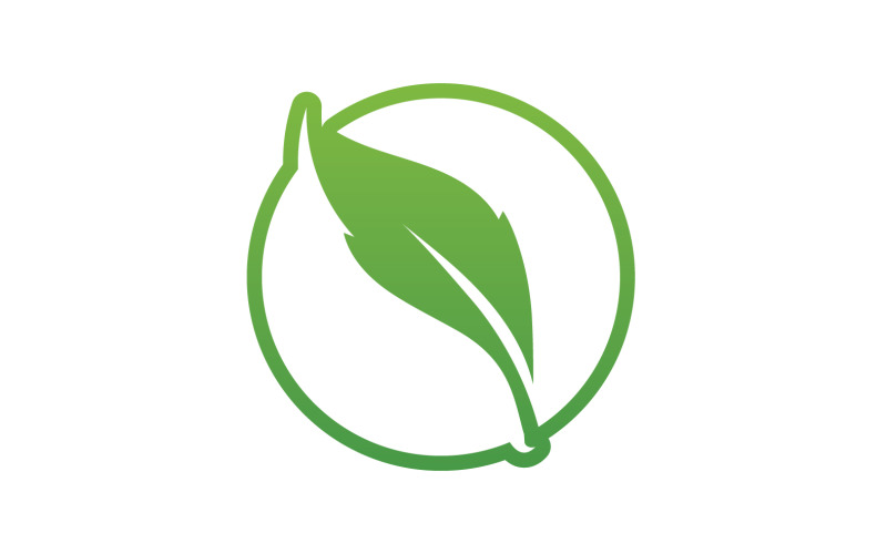 Eco leaf green nature tree element logo vector v38 Logo Template