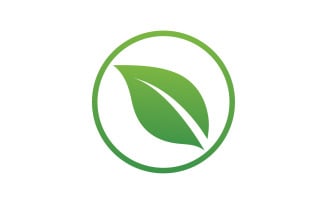 Eco leaf green nature tree element logo vector v42