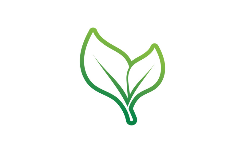 Eco leaf green nature tree element logo vector v45 Logo Template