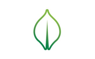 Eco leaf green nature tree element logo vector v46
