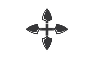 Spear logo for element design design vector v55