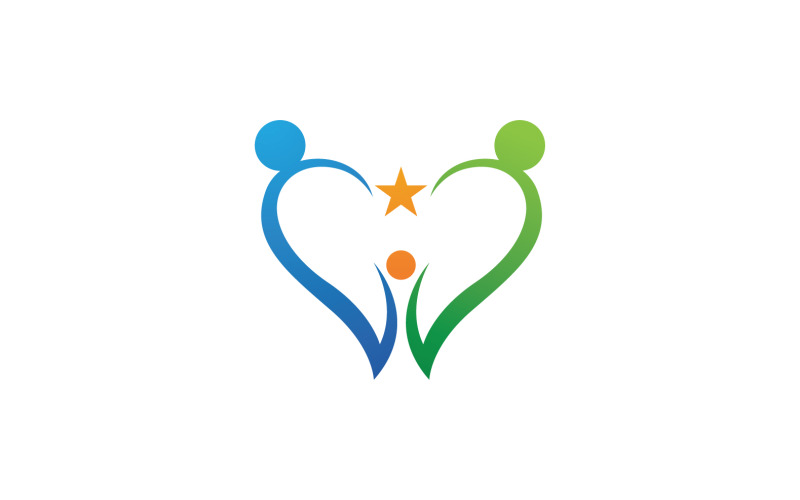 Adoption children family care logo health v11 Logo Template