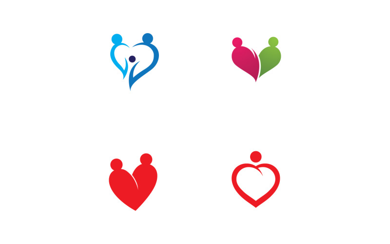 Adoption children family care logo health v15 Logo Template