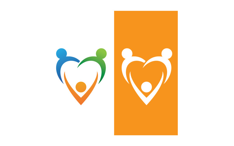 Adoption children family care logo health v20 Logo Template