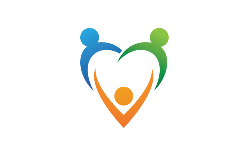 Adoption children family care logo health v3 Logo Template