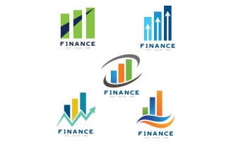 Business finance graphic logo and symbol vector v1